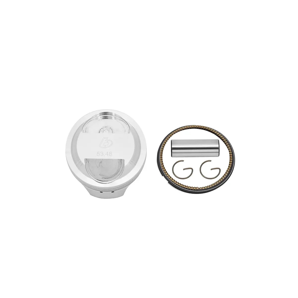 TB Parts Piston Kit, 53.5mm, High Compression & Forged - KLX110